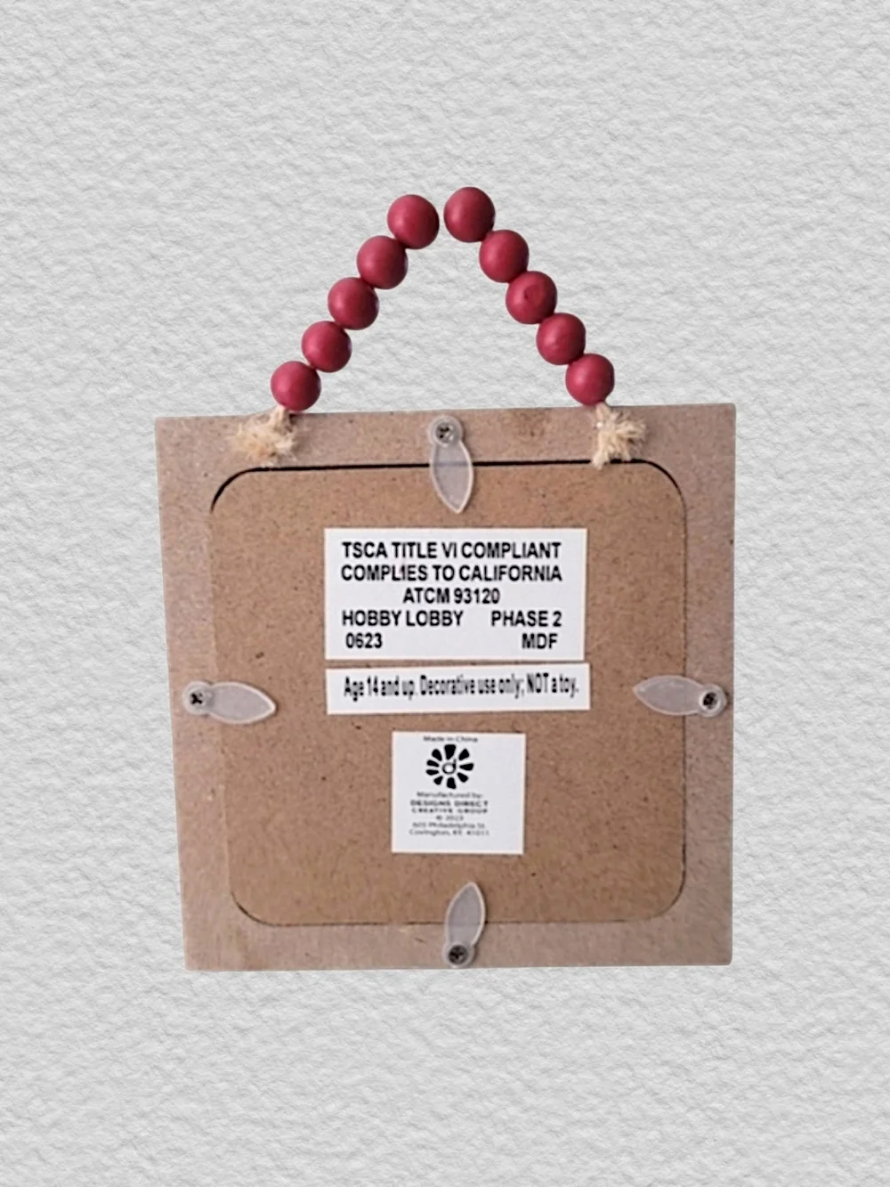 Hobby Lobby Red Beaded 